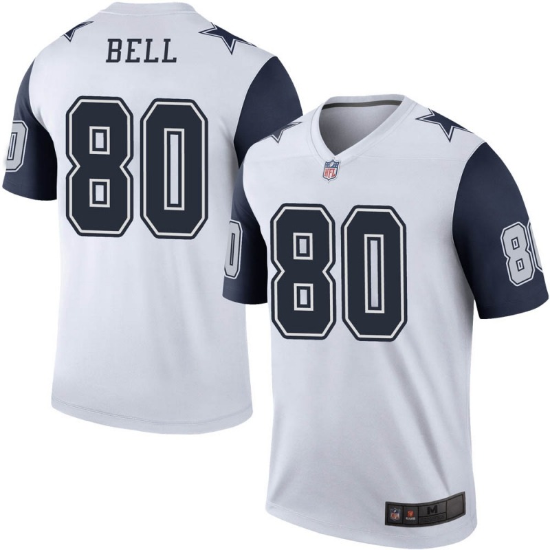 2020 Nike NFL Men Dallas Cowboys #80 Blake Bell White Legend Color Rush Jersey